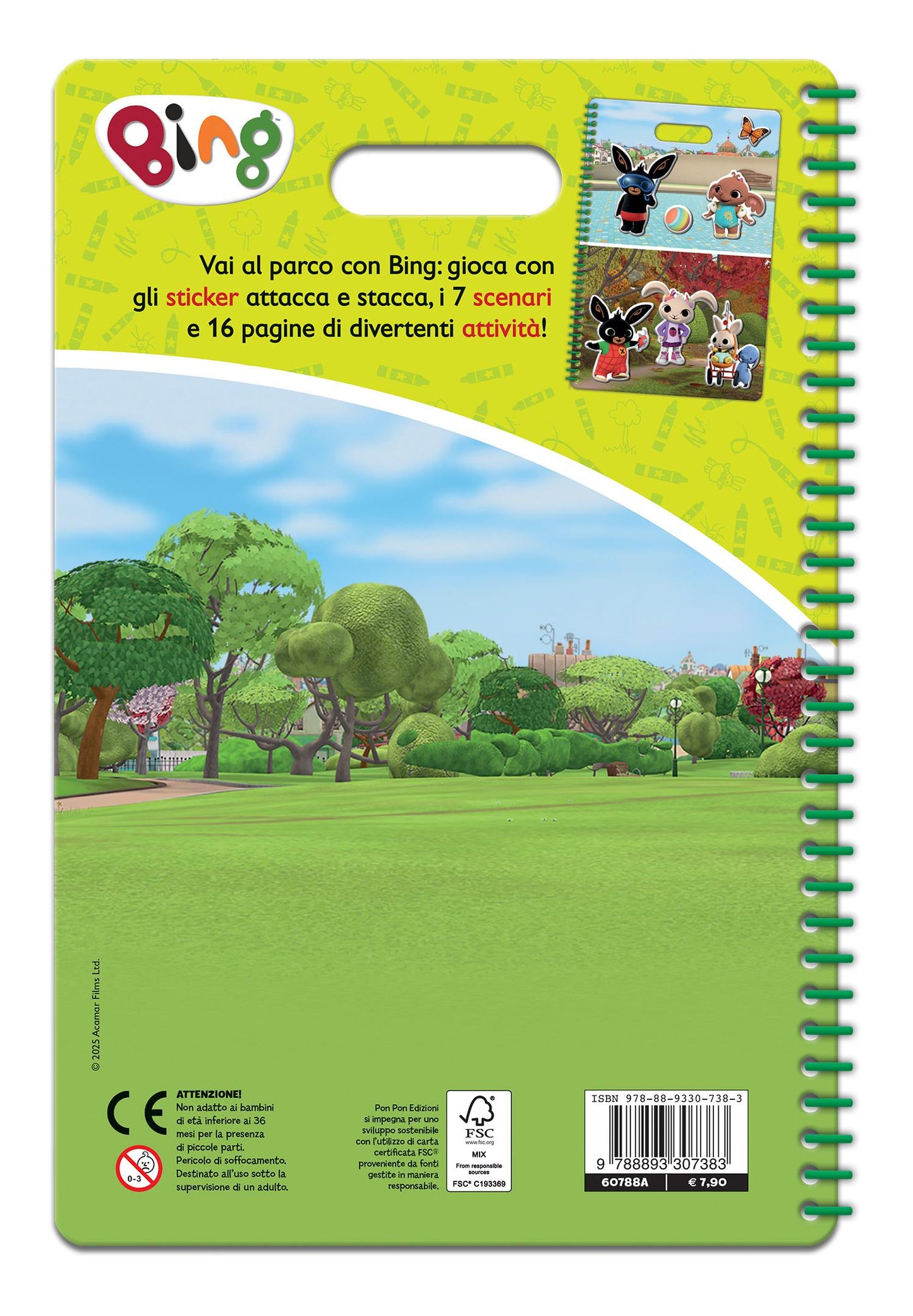 Bing. Puffy sticker. Al parco con Bing!