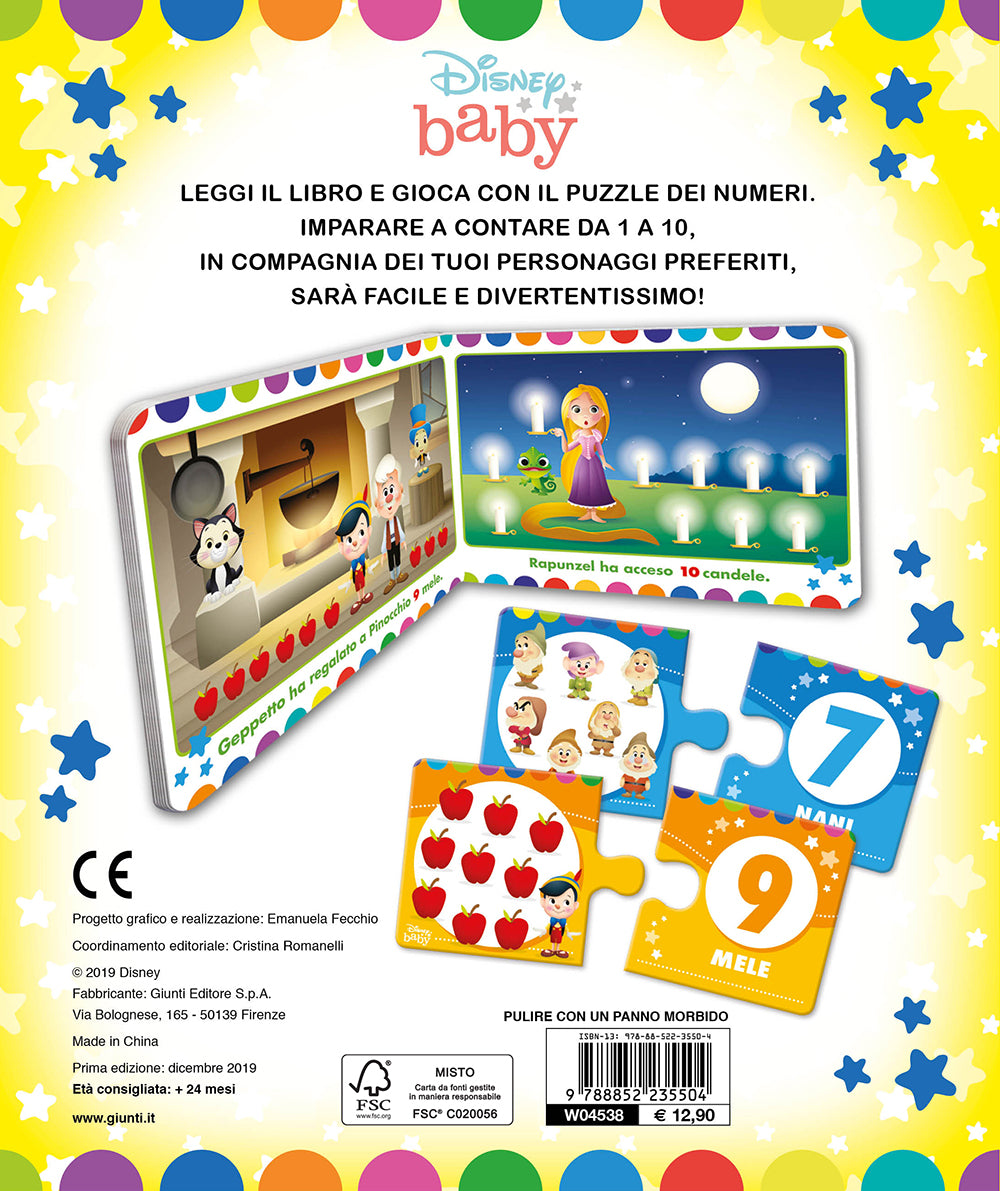 Puzzle Leggi e Gioca - Numeri::Un libro e 20 tessere per giocare