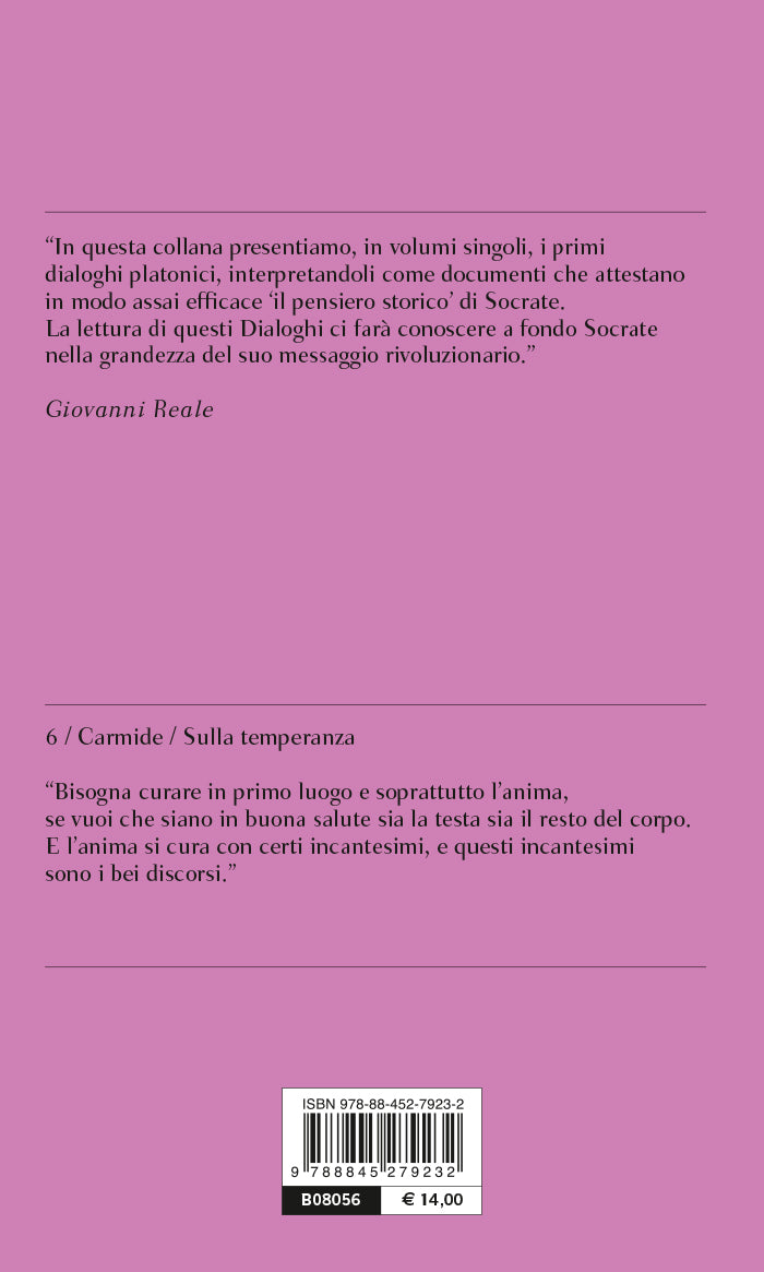 Carmide. Sulla temperanza. Testo greco a fronte