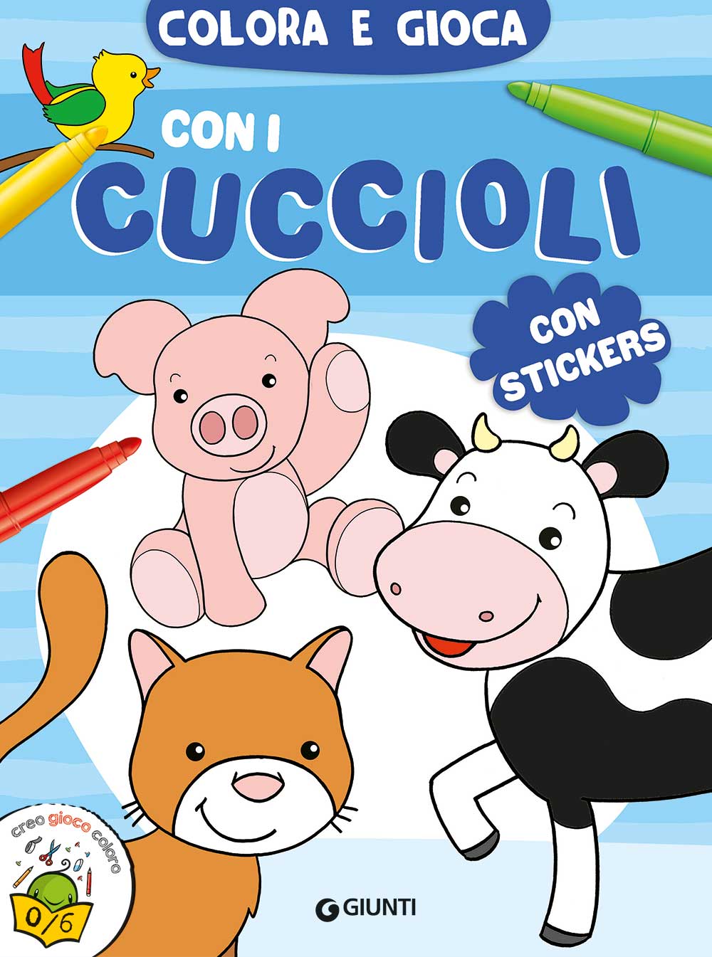 Cuccioli. Colora e gioca con i cuccioli::Con stickers