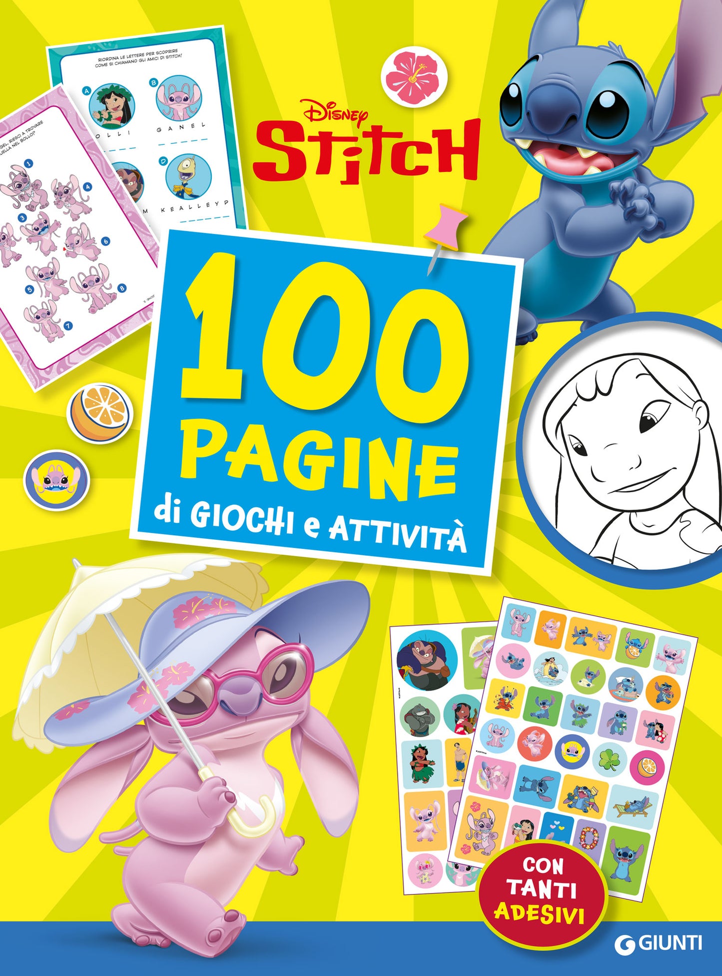 Stitch 100 pagine di giochi e attività. Con Angel::Con tanti adesivi