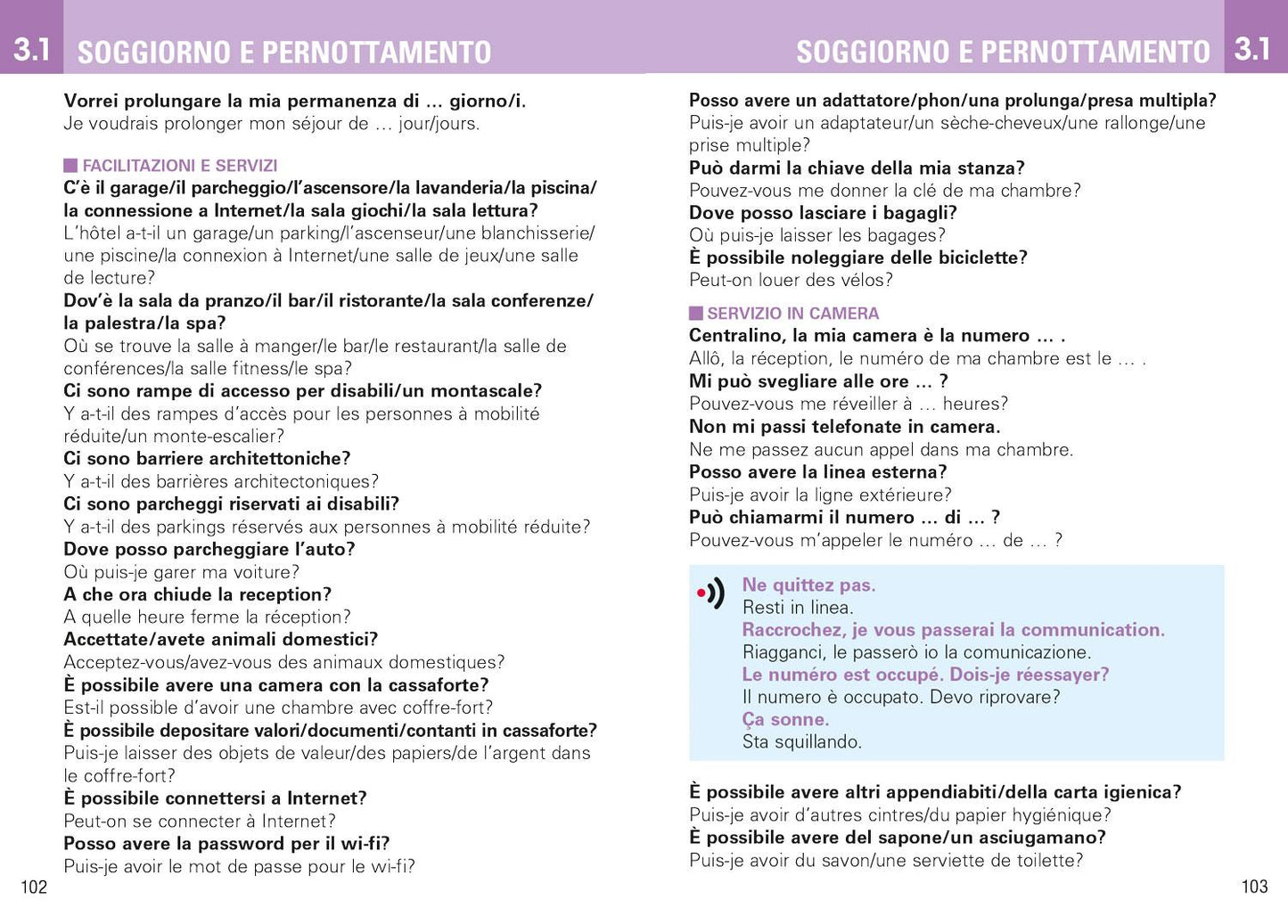 FRANCESE PER VIAGGIARE::Frasario/Dizionario