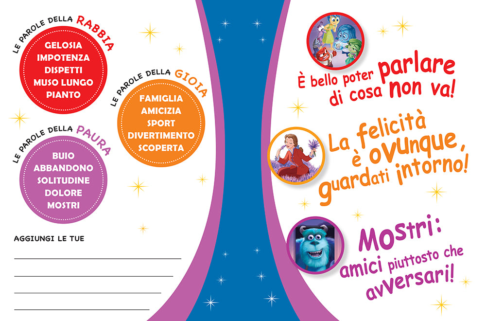 Storie per vivere le emozioni Emozionari Disney::Apprezzare la gioia - Comprendere la rabbia - Affrontare la paura