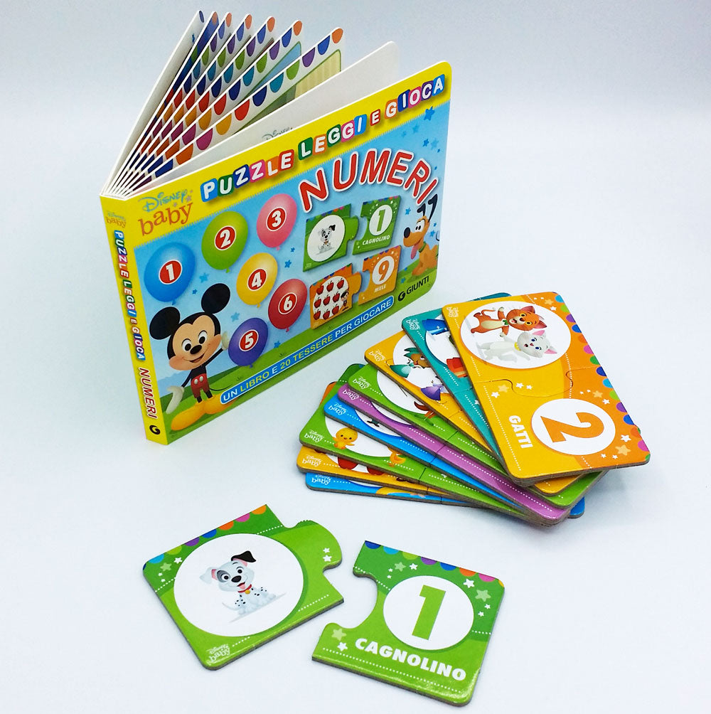 Puzzle Leggi e Gioca - Numeri::Un libro e 20 tessere per giocare