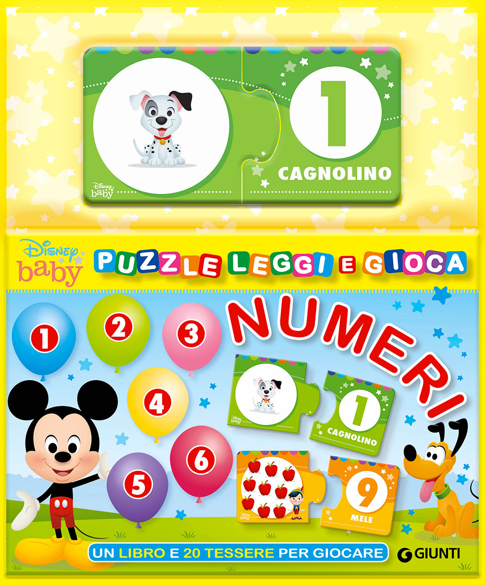 Puzzle Leggi e Gioca - Numeri::Un libro e 20 tessere per giocare