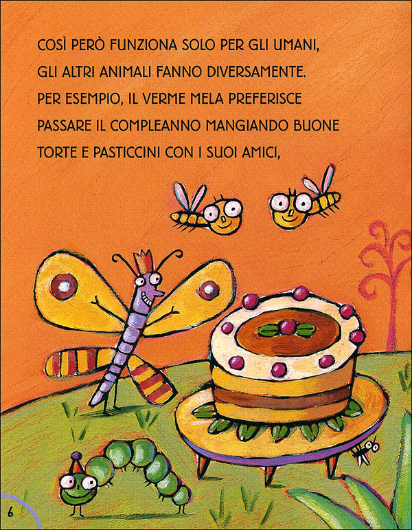 Buon compleanno con il Verme Mela