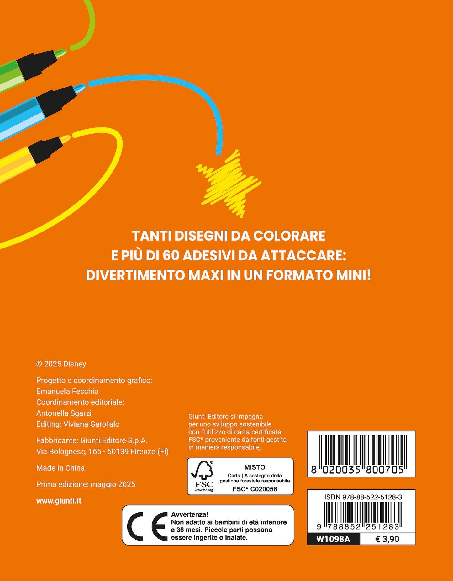 Mini Staccattacca e colora Disney Classics::Più di 60 adesivi