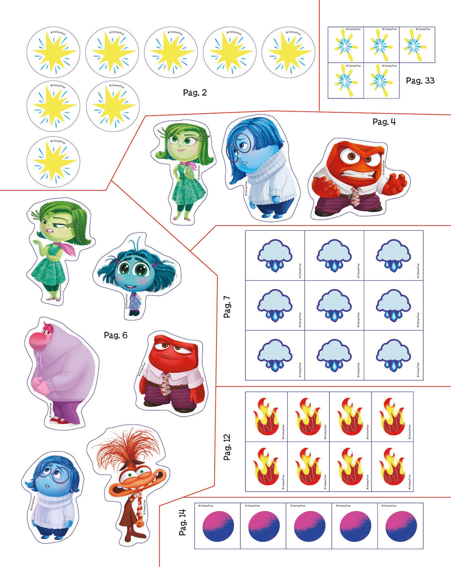 1000 Sticker Inside Out 2::Tanti giochi e attività