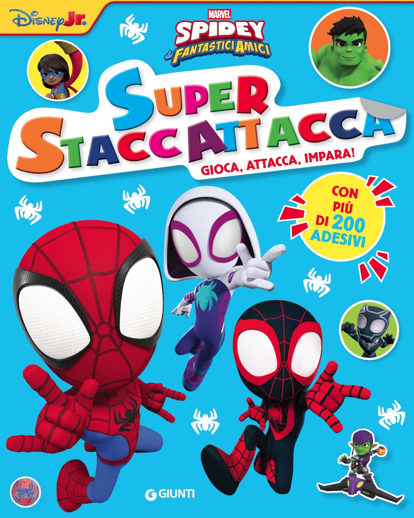 Spidey Super Staccattacca::Gioca, attacca, impara - Con più di 200 adesivi