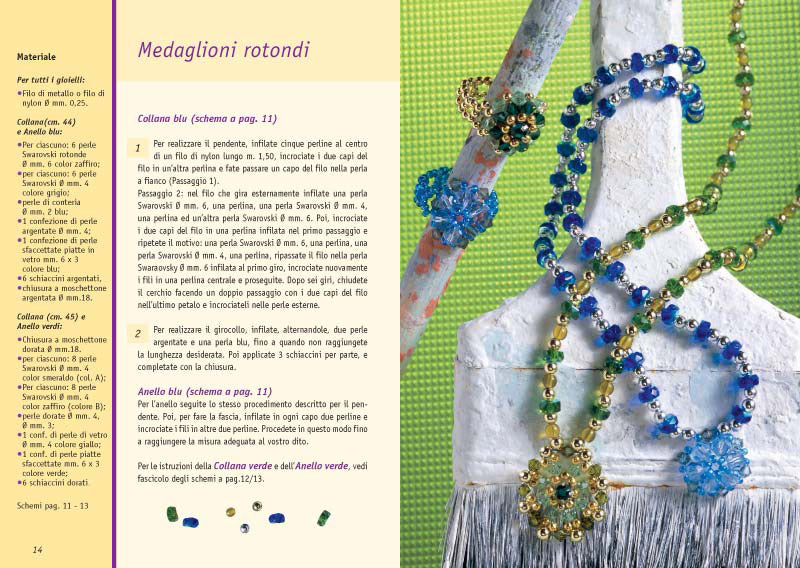 Creare gioielli::Inserto degli schemi staccabile. Con Perle Swarovski