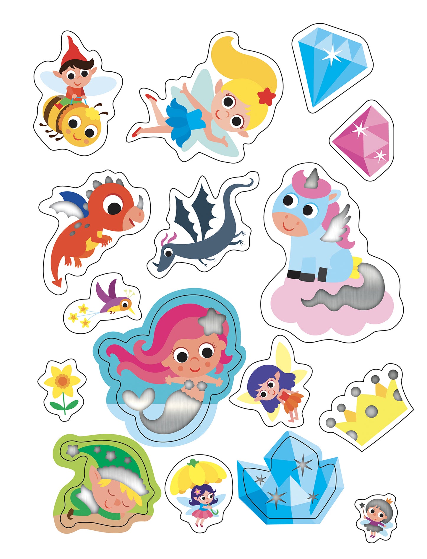 Mondi Magici::Giochi, attività divertenti e tanti sticker scintillanti