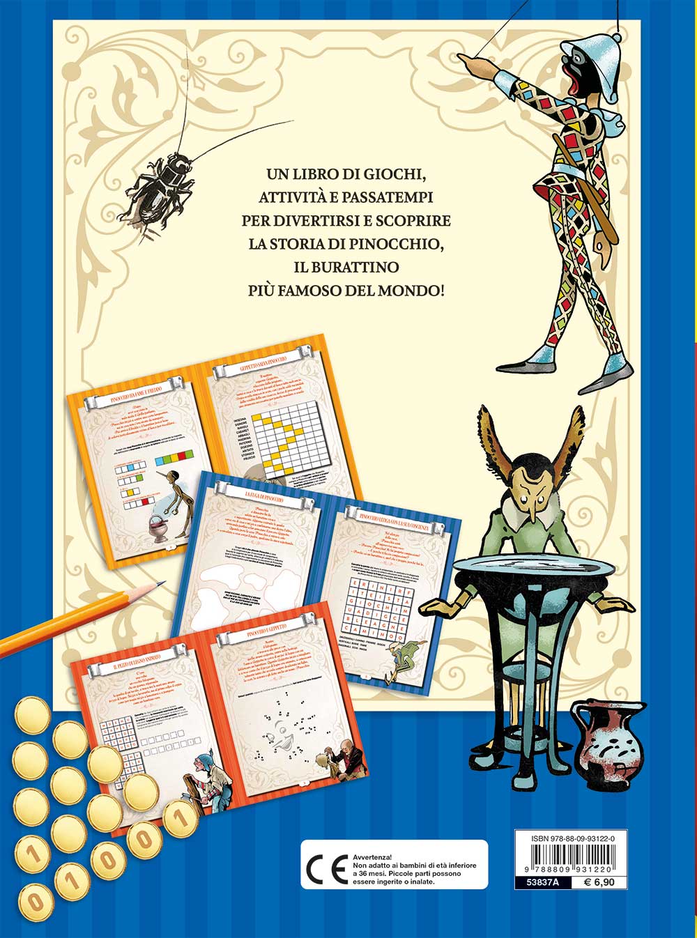 Pinocchio Activity::Con stickers