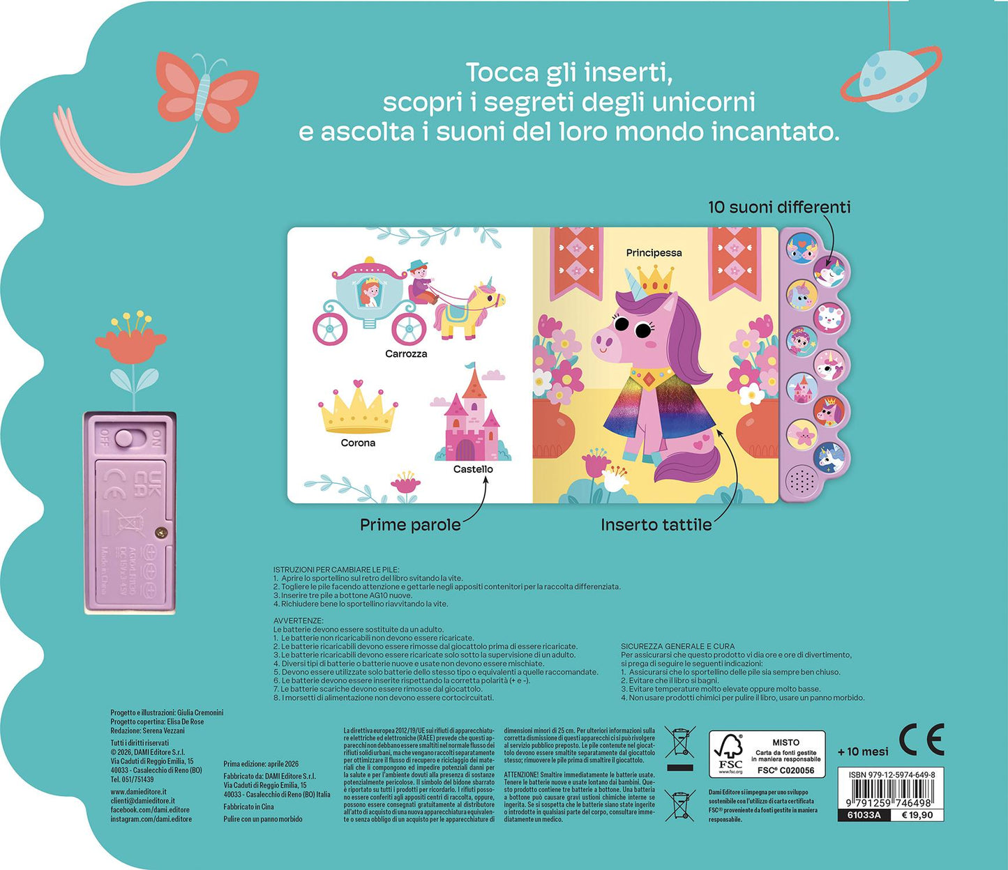 Unicorni::Un libro per ascoltare, toccare e scoprire