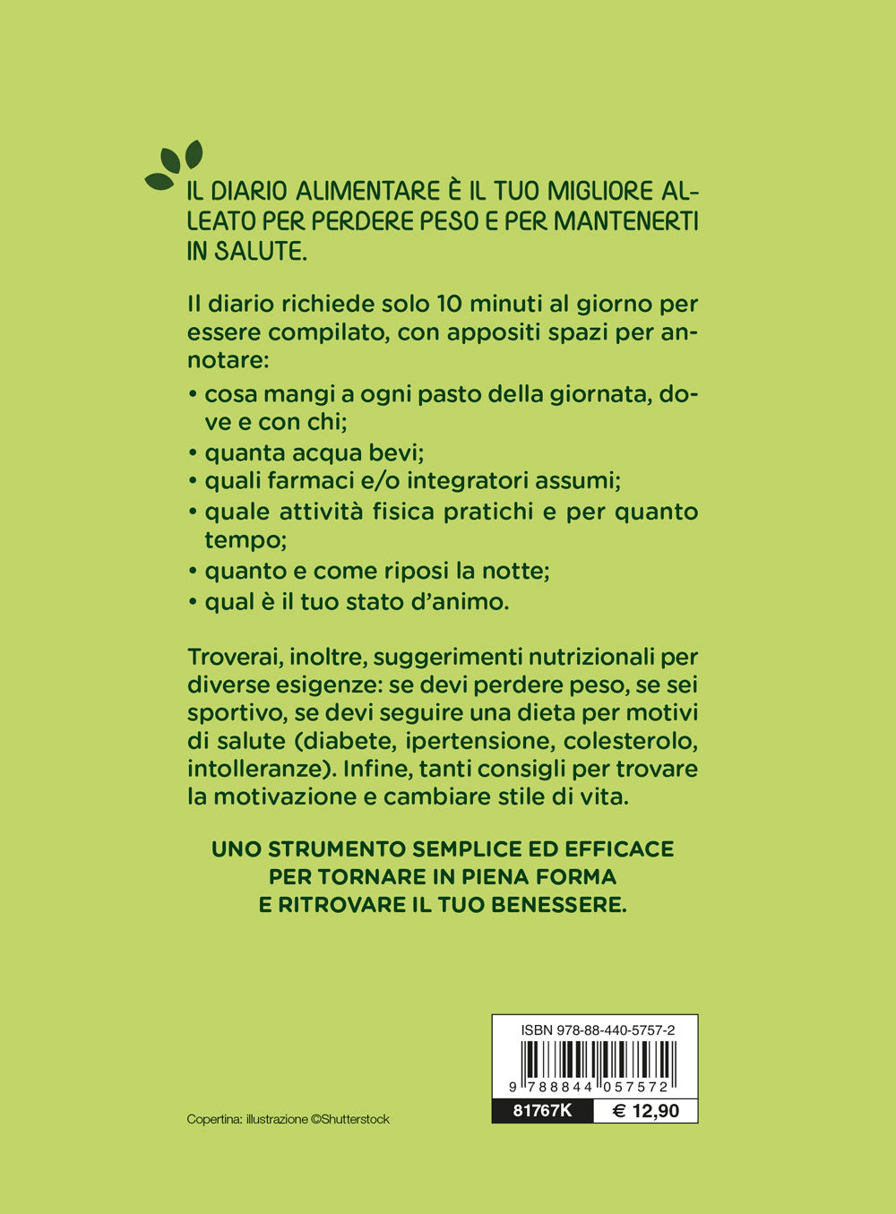 Il mio diario alimentare::10 minuti al giorno per tornare in forma e mantenersi in salute