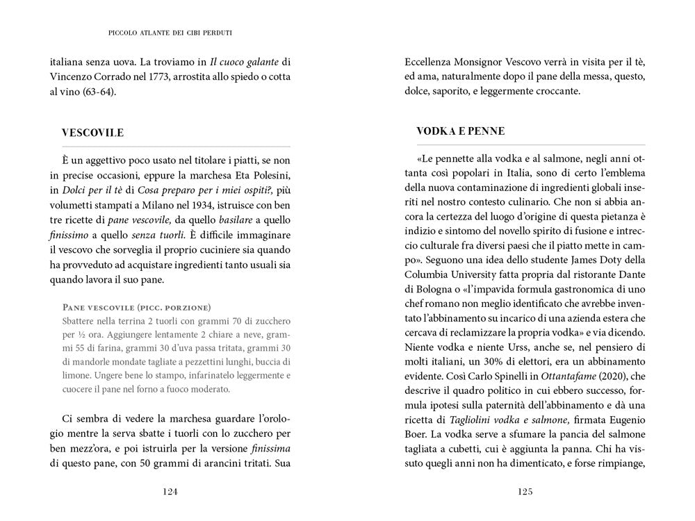 Piccolo atlante dei cibi perduti::Storie di cucina dimenticata