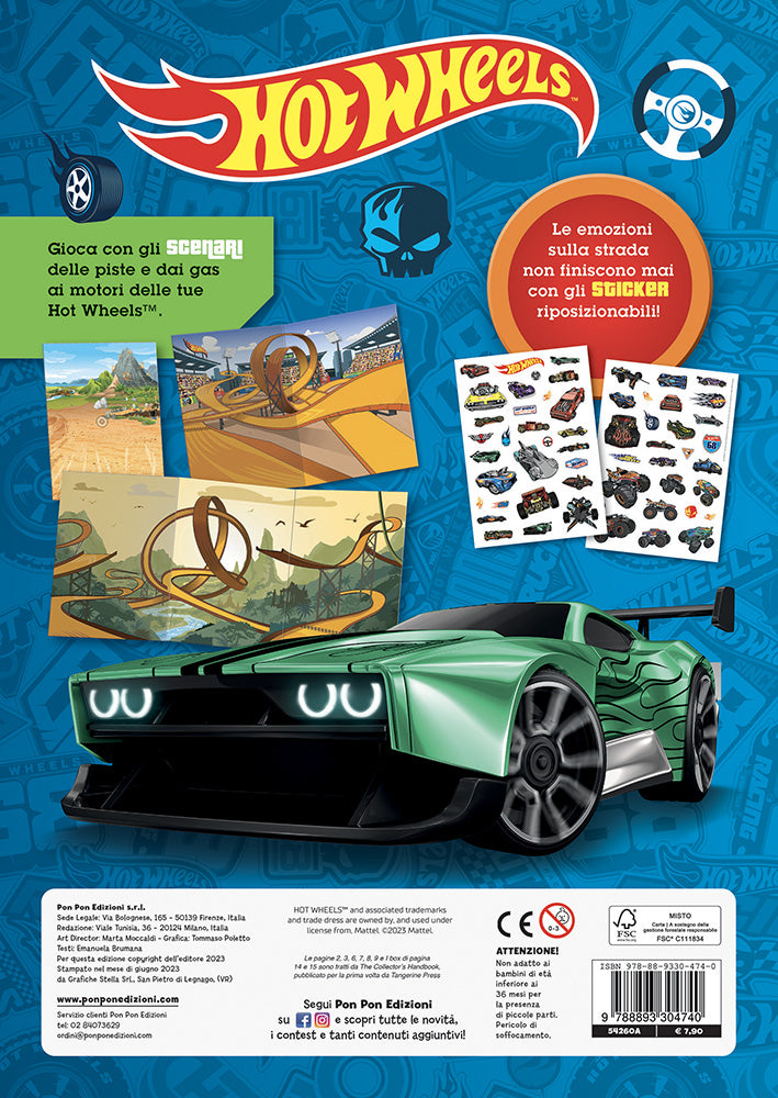 Hot Wheels. Scenari sticker. Gioca in pista!