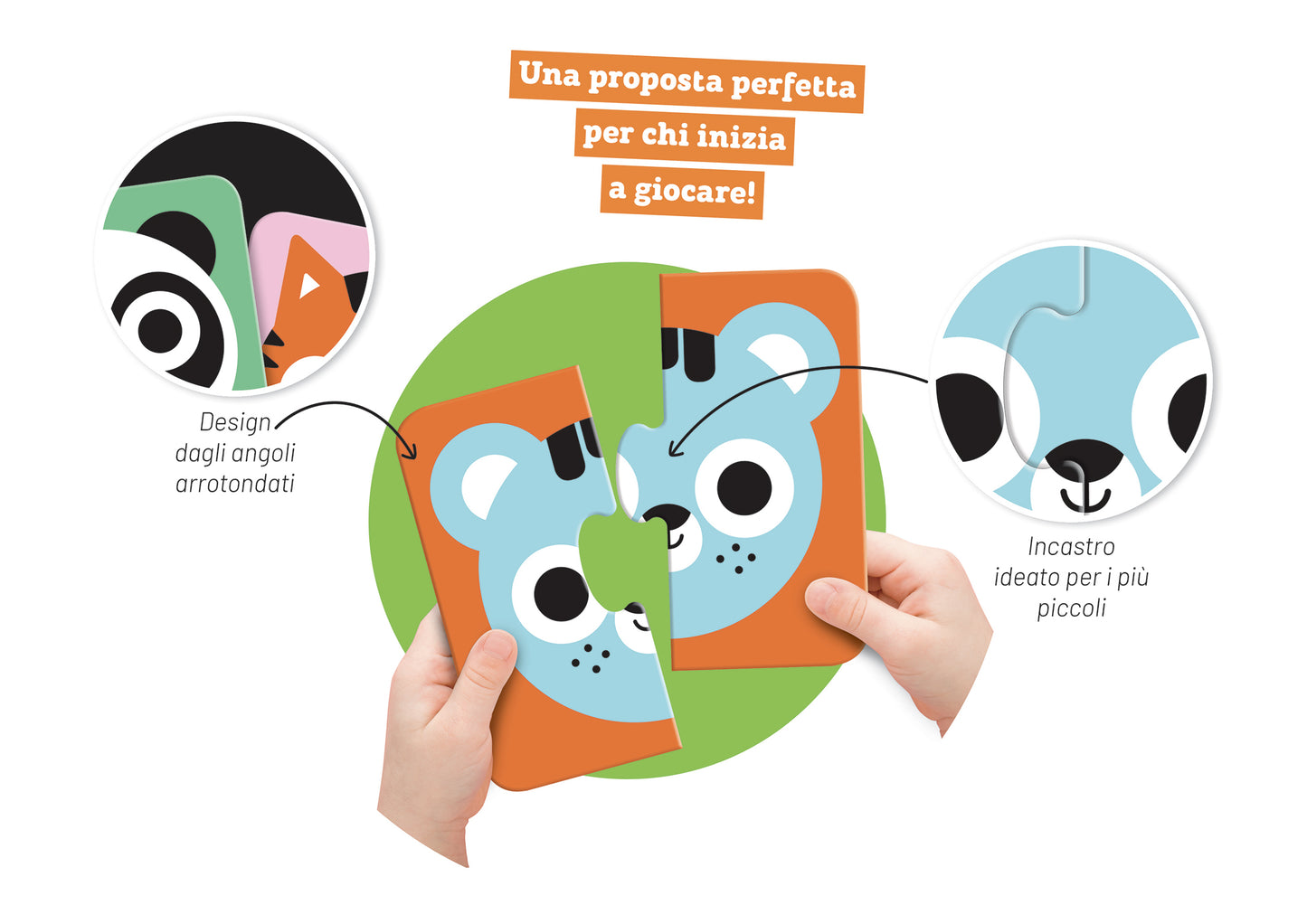 Emozioni::Primi puzzle a 2 pezzi