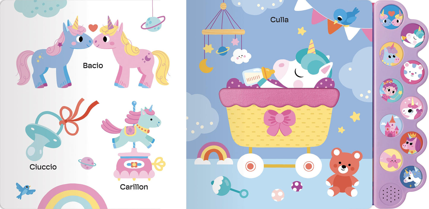 Unicorni::Un libro per ascoltare, toccare e scoprire