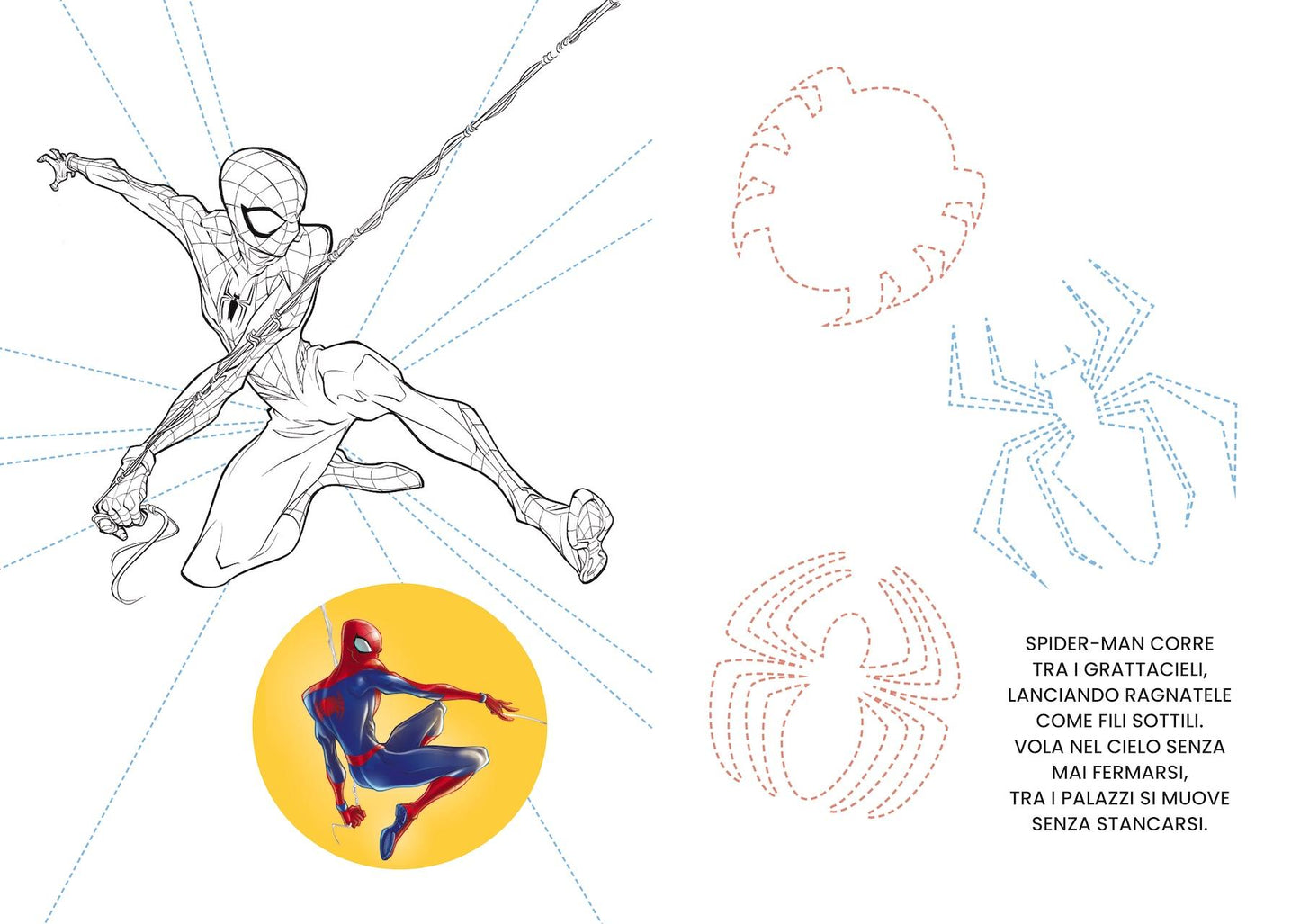 Spider-man Disegna e colora::Supereroi