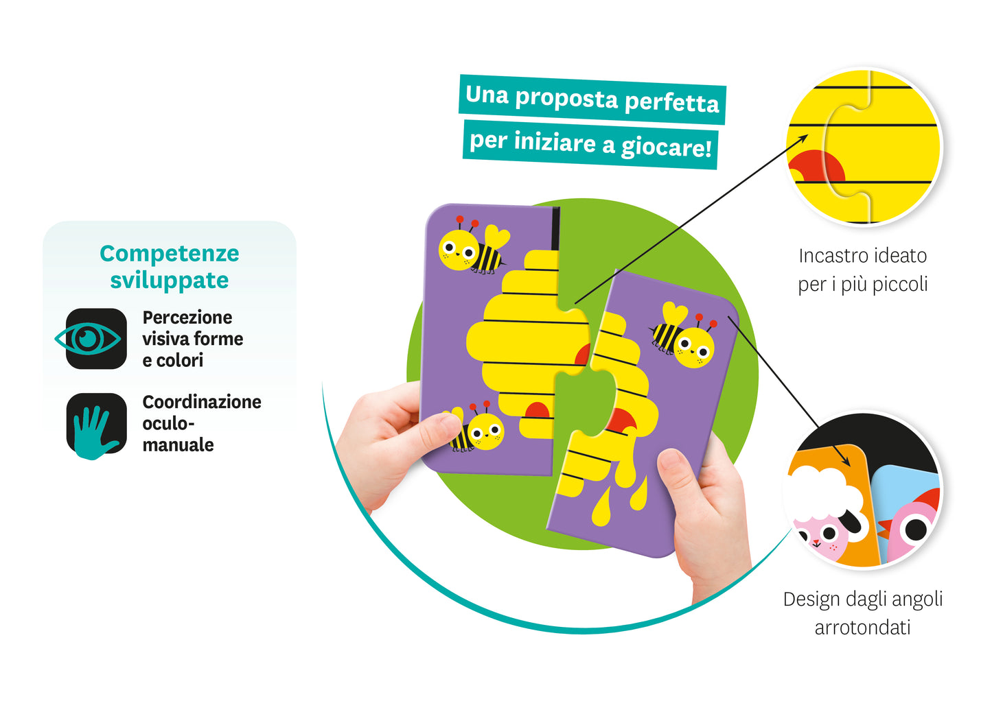Fattoria::primi puzzle 2 pezzi