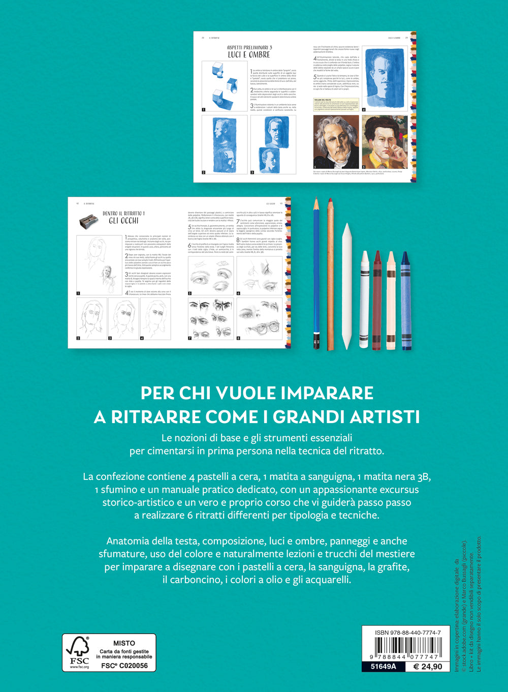 Corso di ritratto::Materiali, metodi, realizzazioni