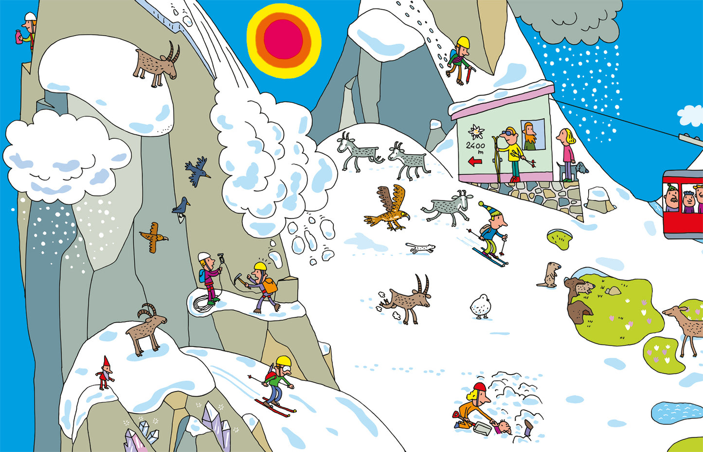 La montagna::Con più di 100 adesivi!