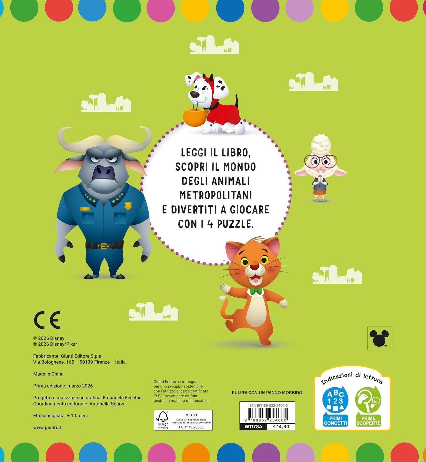 Animali nella metropoli Libro Maxi Puzzle::Gioca e impara a conoscerli