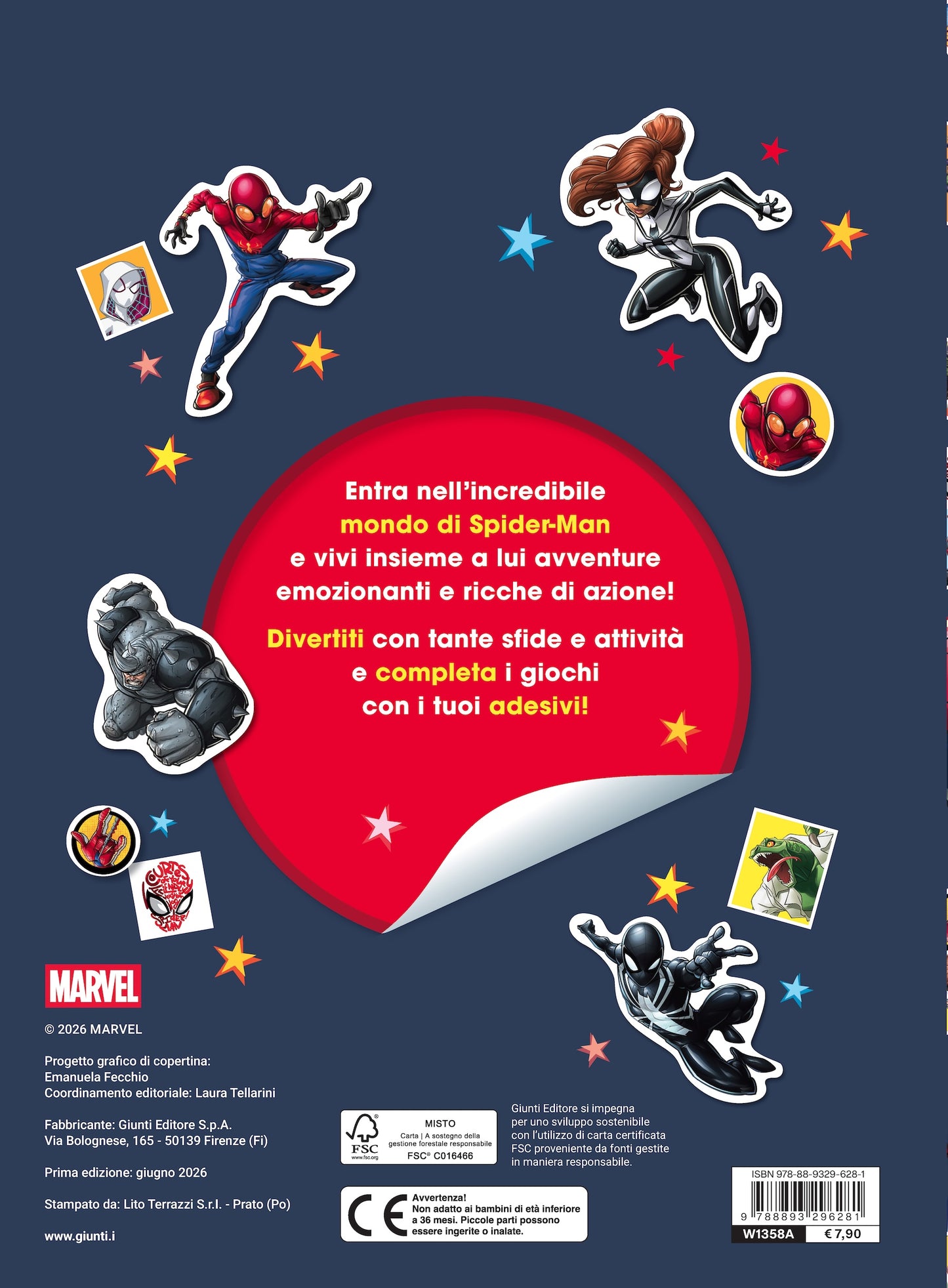 Spider-Man 500 Sticker::Tante attività con i tuoi supereroi