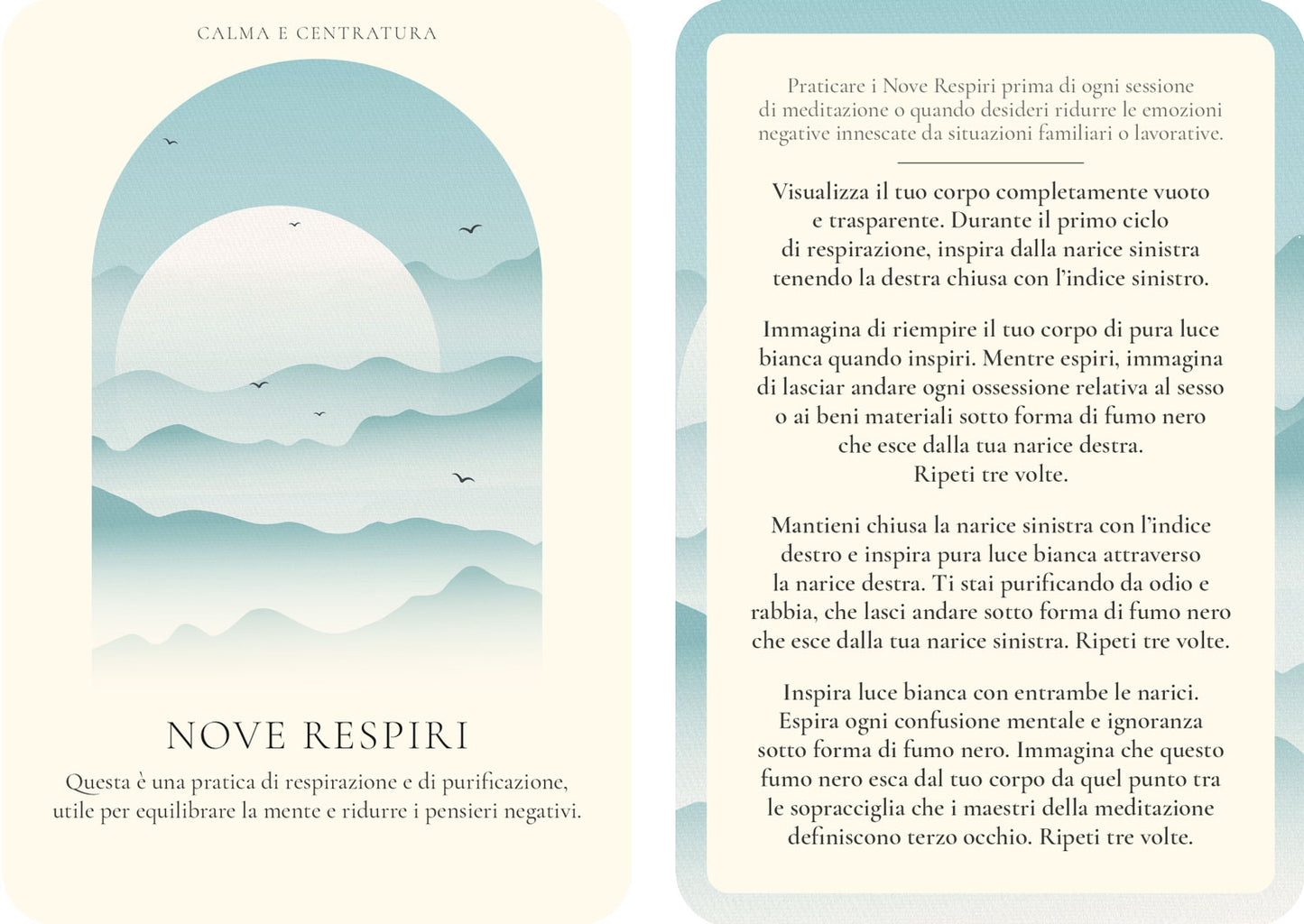 Le carte della meditazione