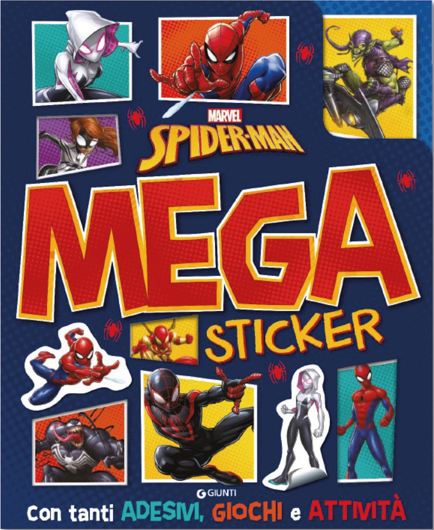 Spiderman Mega Sticker::Con tanti adesivi, giochi e attività