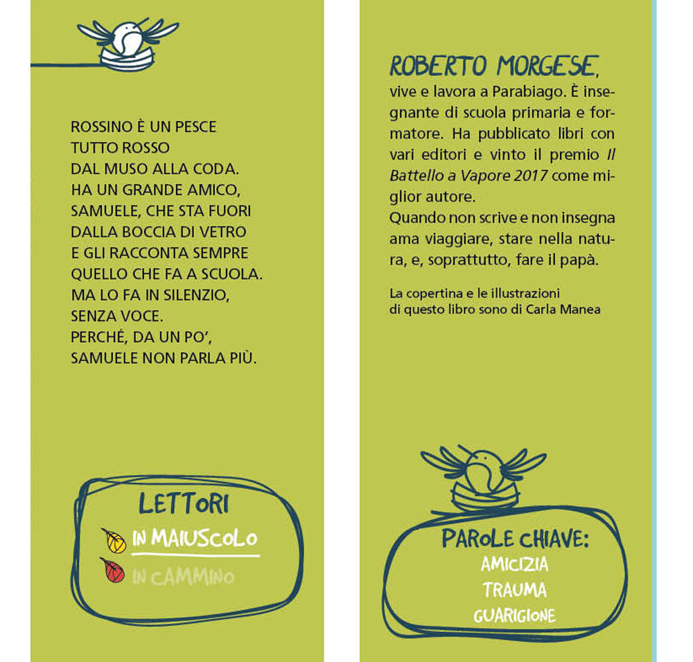 Muto come un pesce::Lettori in maiuscolo