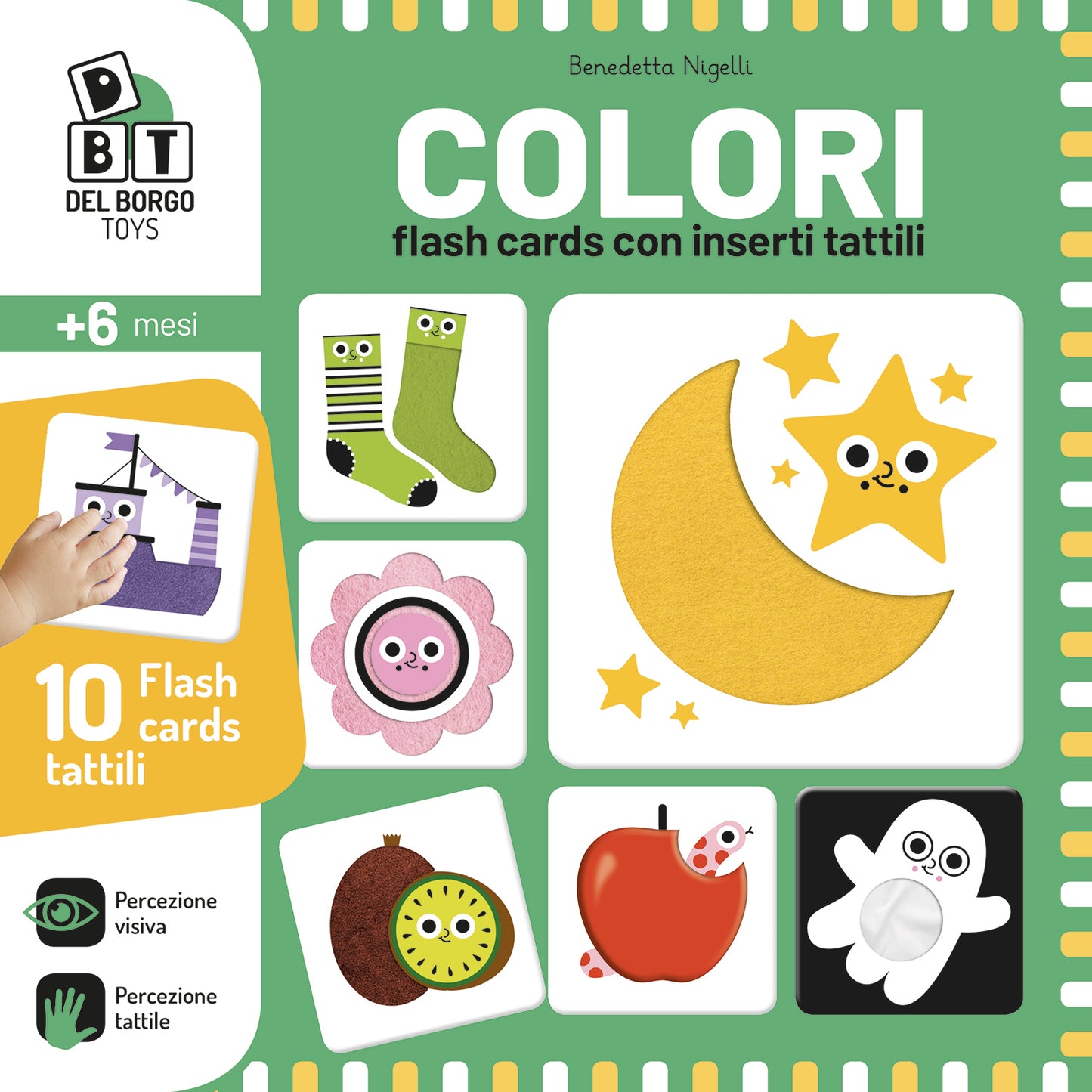 Colori::Flash cards con inserti tattili