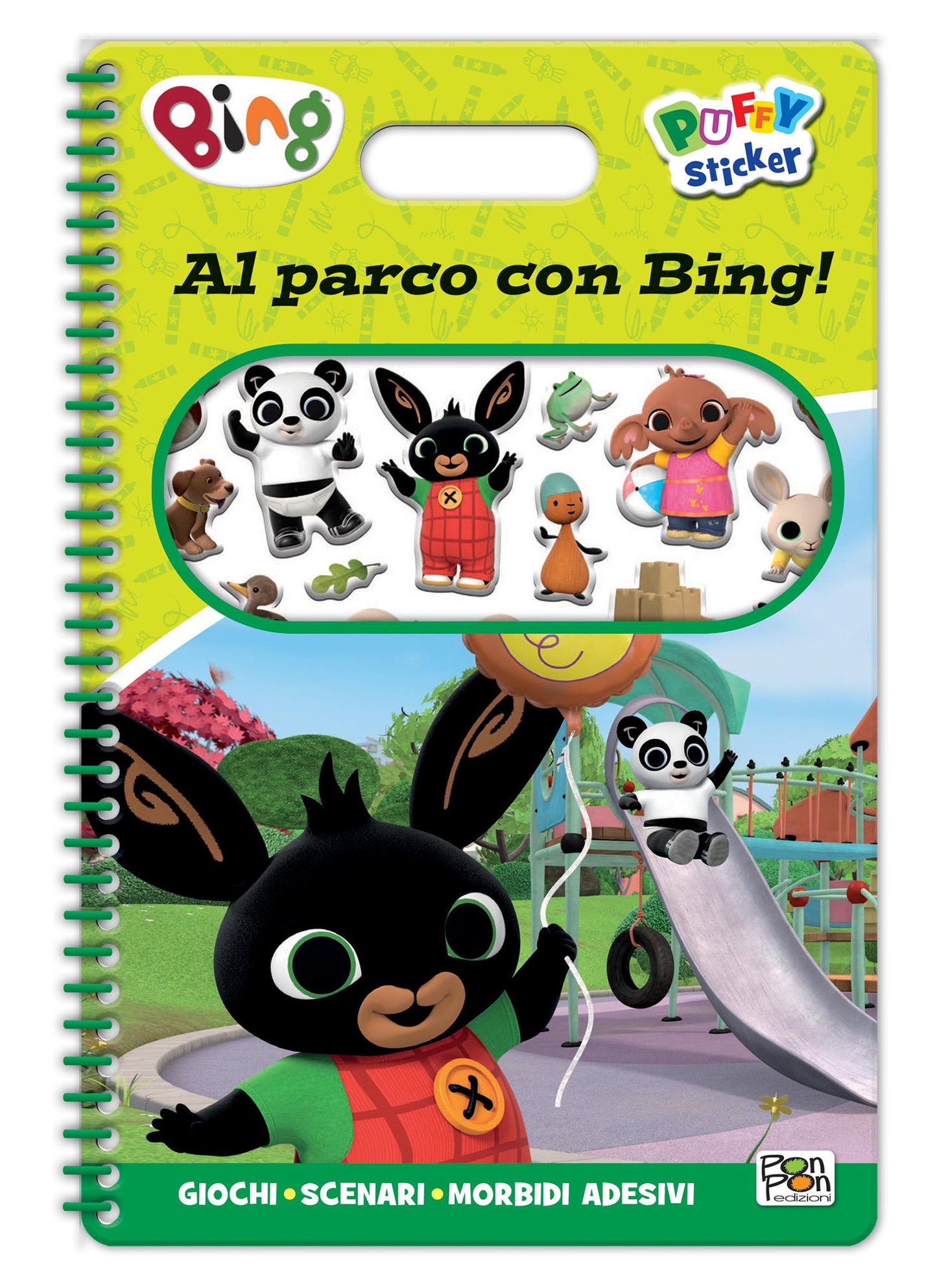 Bing. Puffy sticker. Al parco con Bing!