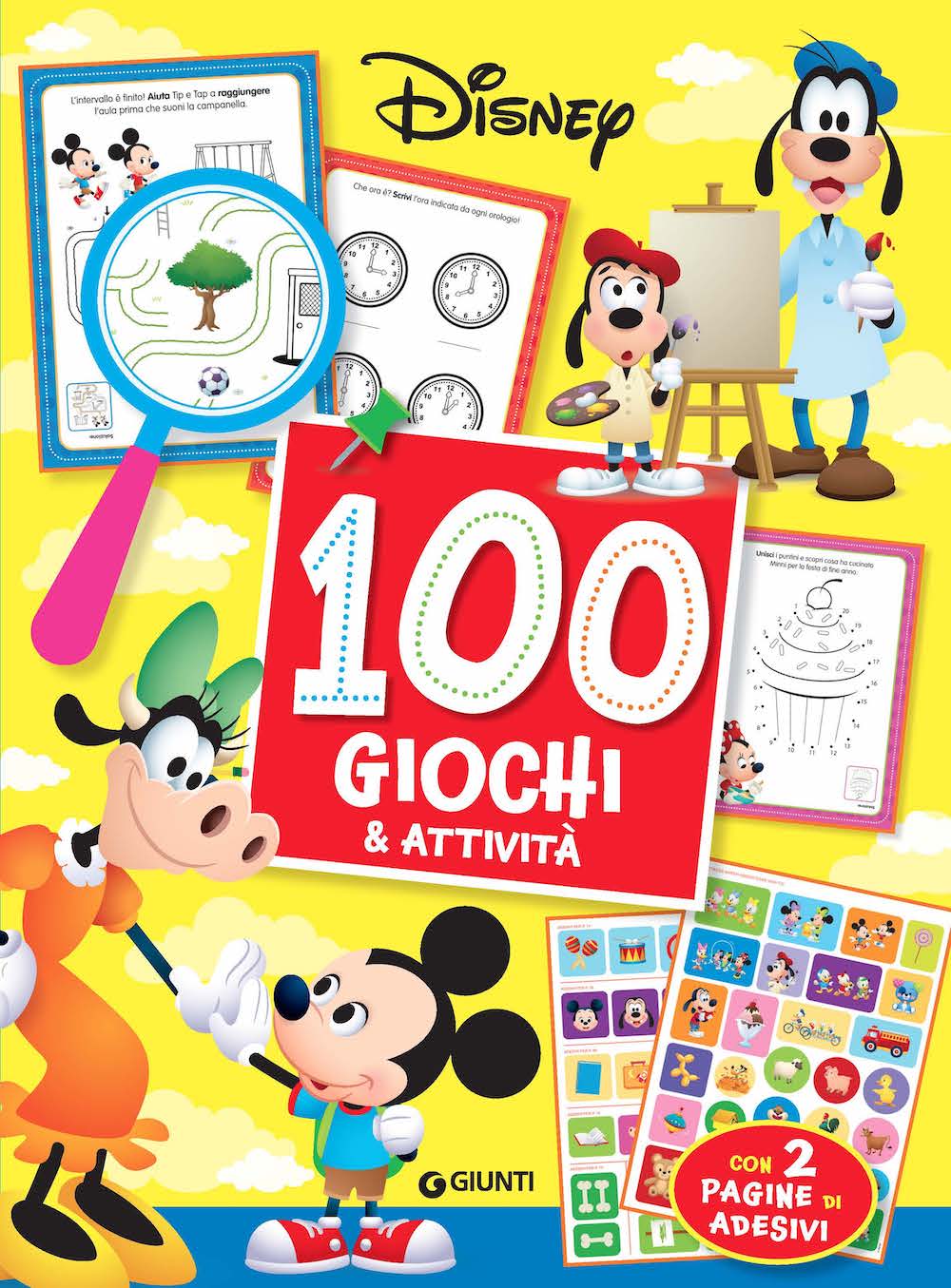 100 Giochi e attività::con 2 pagine di adesivi