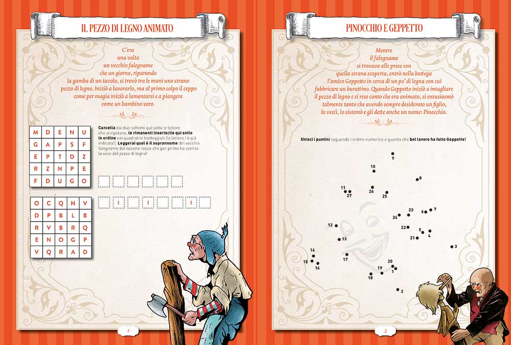 Pinocchio Activity::Con stickers