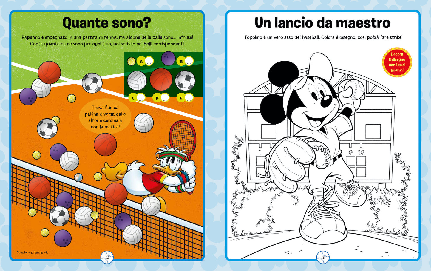 Mickey 1000 Sticker::Tanti giochi e attività