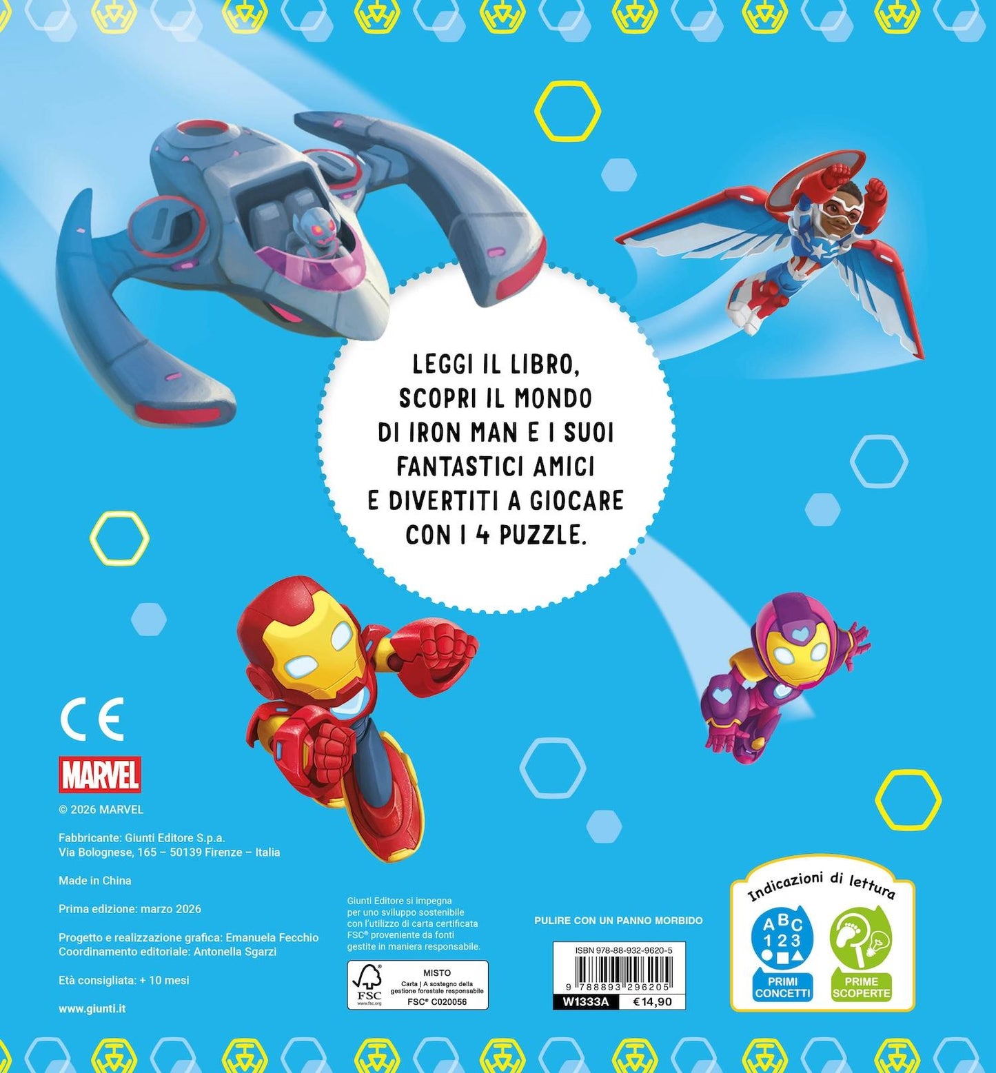 Iron Man Libro Maxi Puzzle::Gioca e impara a conoscerli