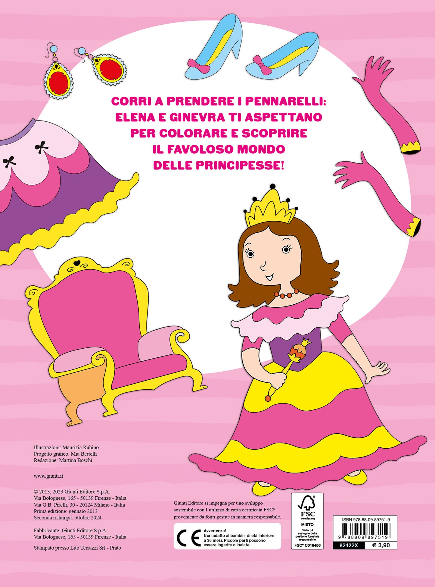 Colora e gioca con le principesse::con stickers