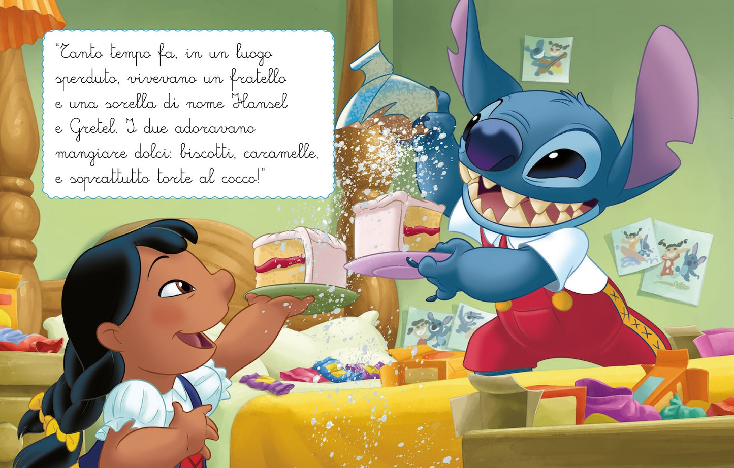 Lilo&Stitch Leggo in corsivo La strega delle caramelle::Per primi lettori