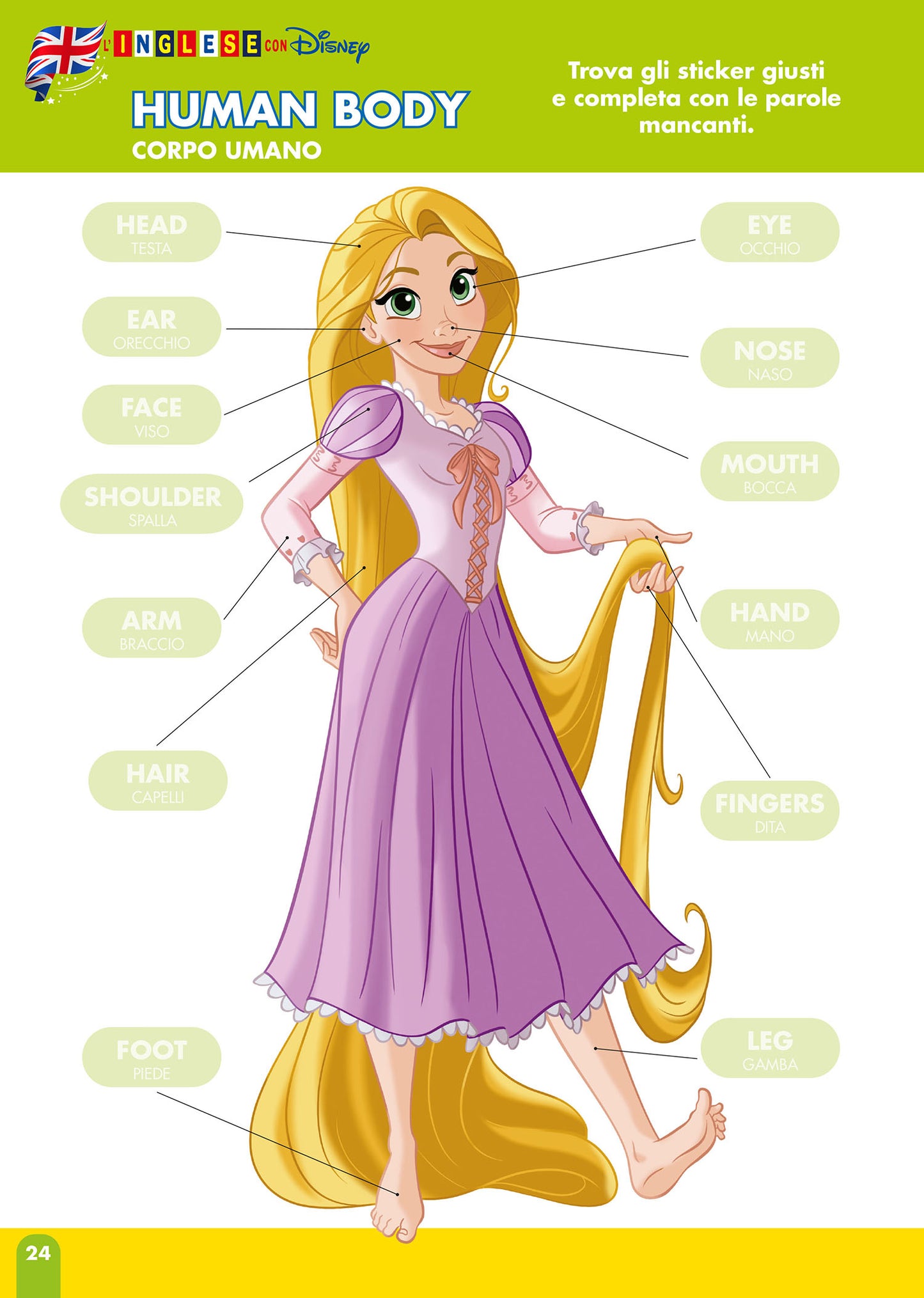 Sticker Book - L'Inglese con Disney::Imparo le prime parole in inglese
