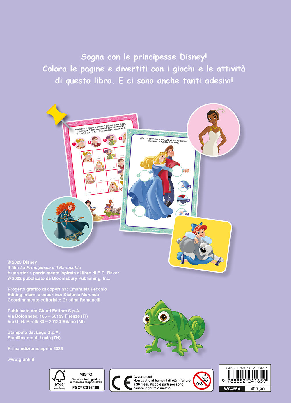 Disney Princess - 100 Pagine per... colorare, leggere, giocare!::Con tanti adesivi