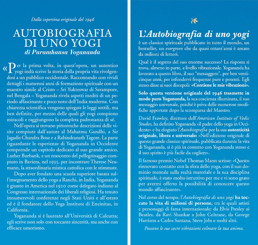 Autobiografia di uno yogi. Con audiolibro::Edizione originale del 1946 in formato tascabile