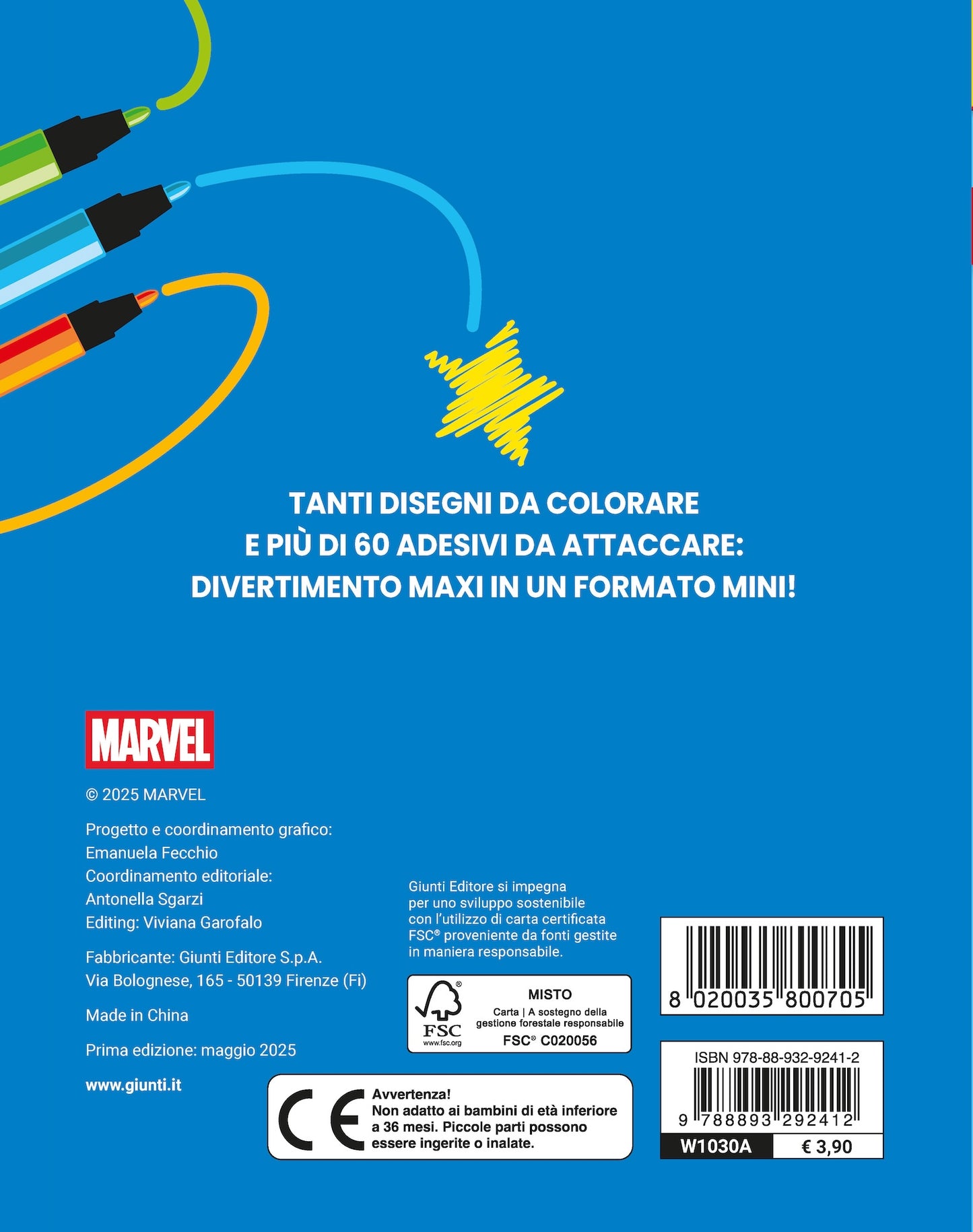 Mini Staccattacca e colora Spidey e i suoi fantastici amici::Più di 60 adesivi