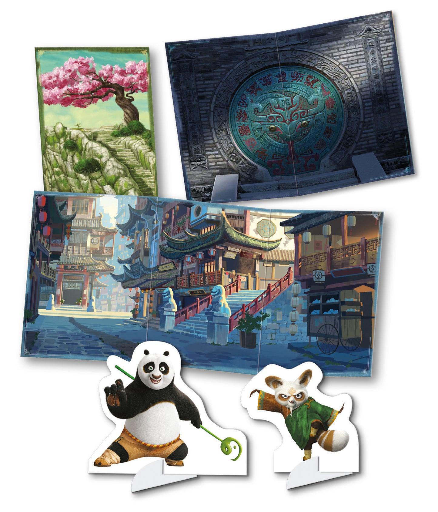Kung Fu Panda 4. Scenari sticker. Avventure Kung Fu