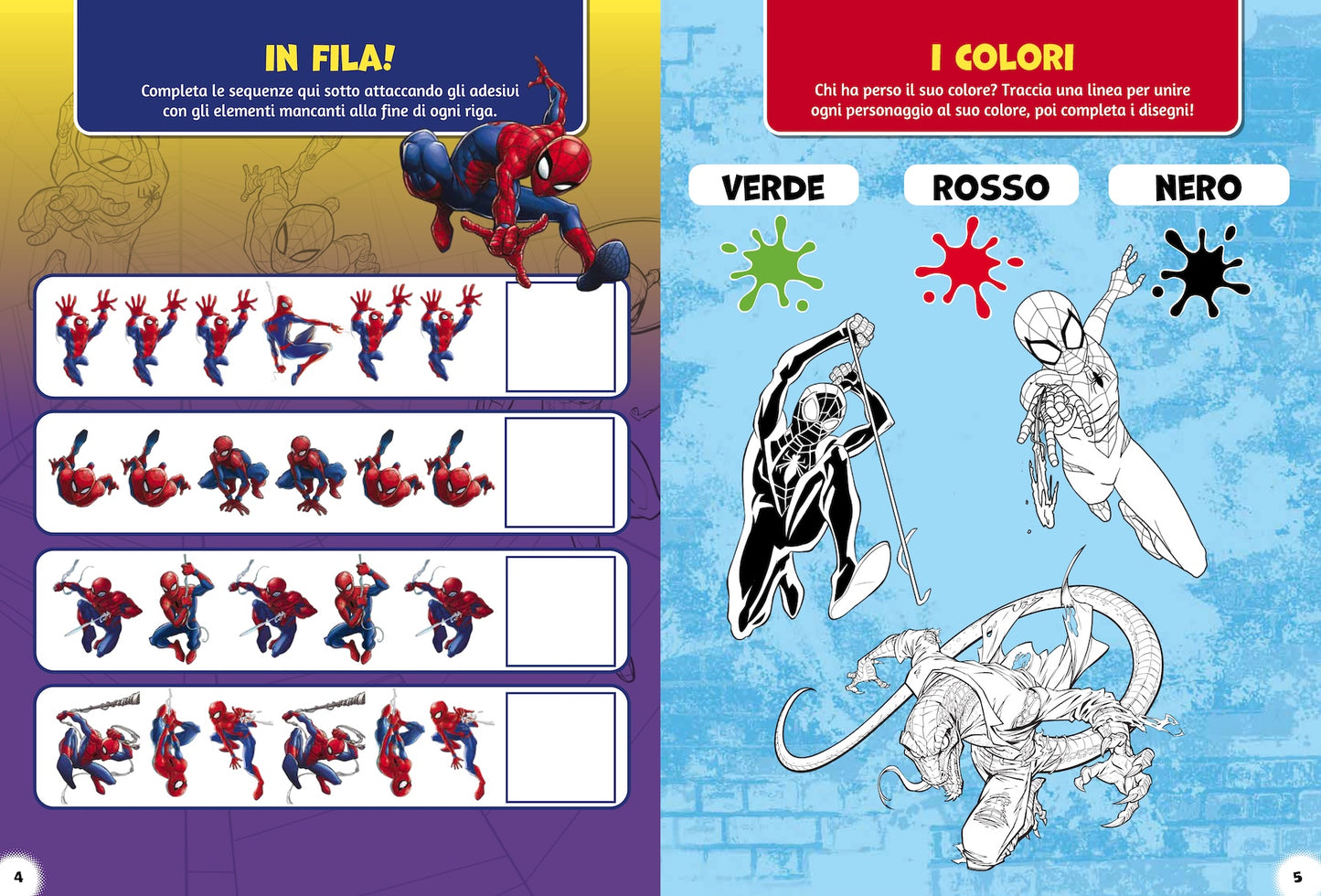 Spider-Man 500 Sticker::Tante attività con i tuoi supereroi
