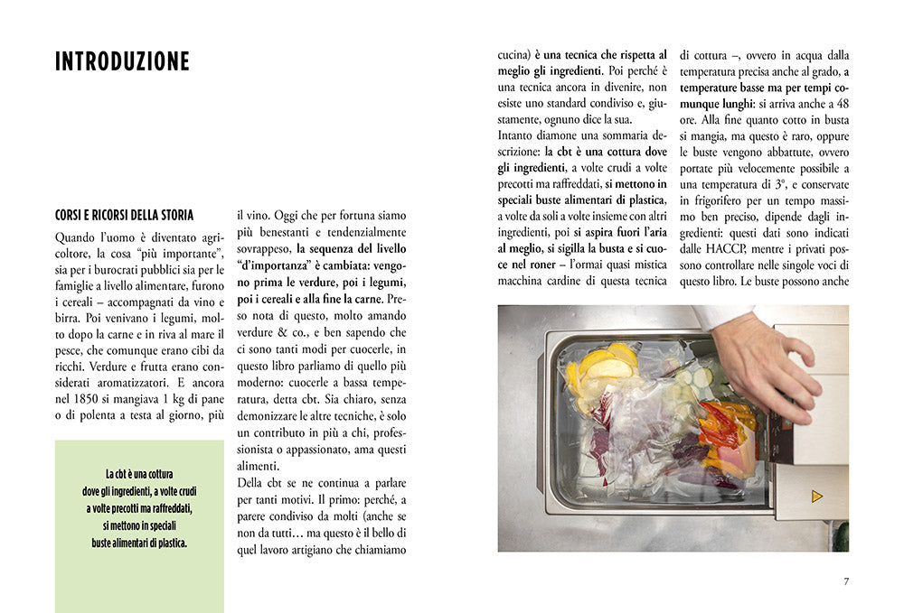 CBT verdure::Cuocere sottovuoto a bassa temperatura. Master di cucina.