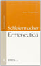 Ermeneutica. Testo tedesco a fronte