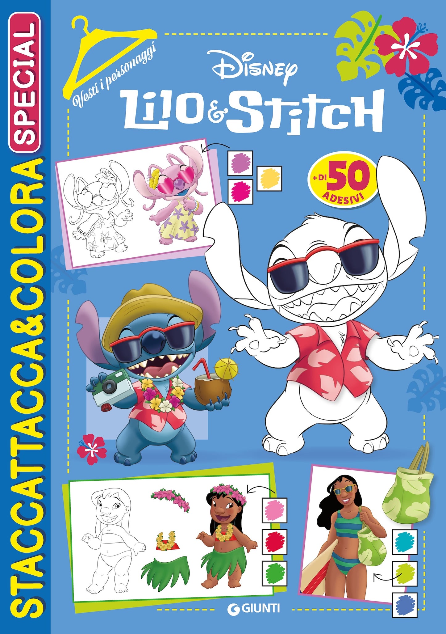 Lilo&Stitch Staccattacca&colora Special Vesti i personaggi::Più di 50 adesivi