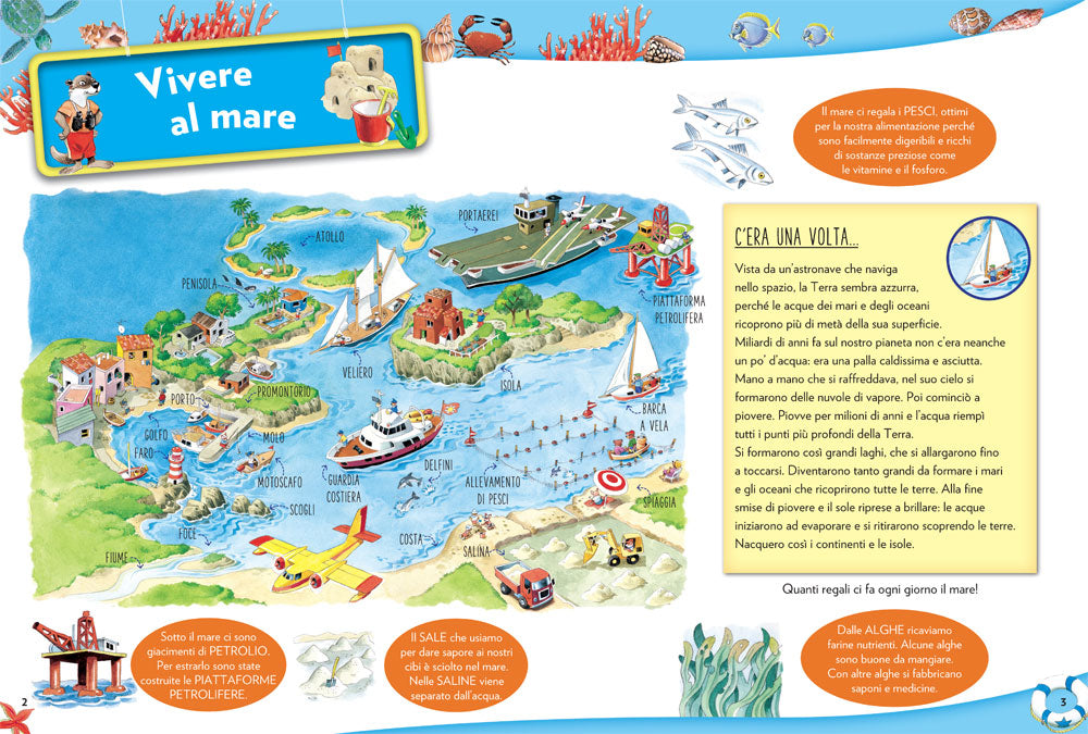 Mare::Albo + scenario con tantissimi attacca-stacca removibili - Illustrazioni di Tony Wolf e Matt Wolf