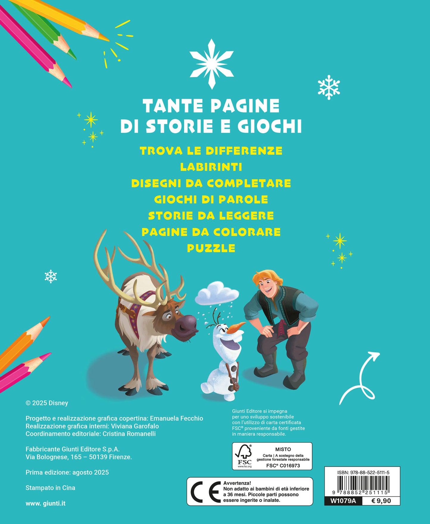 Frozen Il TuttoLibro delle sfide::Enigmistica Storie Passatempi per un divertimento senza fine